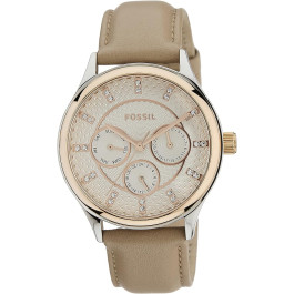 Correa de reloj Fossil BQ1566 Cuero Beige 18mm